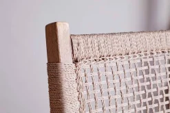 Kitchen & Dining|Bar Stools & Bar Chairs^Nkuku Aamani Mango Wood & Cord Counter Chair - Natural