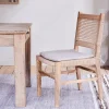 Kitchen & Dining|Dining Chairs & Benches^Nkuku Aamani Mango Wood & Cord Dining Chair - Natural