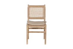 Kitchen & Dining|Dining Chairs & Benches^Nkuku Aamani Mango Wood & Cord Dining Chair - Natural