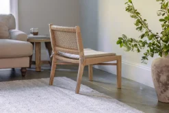 Bedroom|Living^Nkuku Aamani Mango Wood & Cord Occasional Chair - Natural