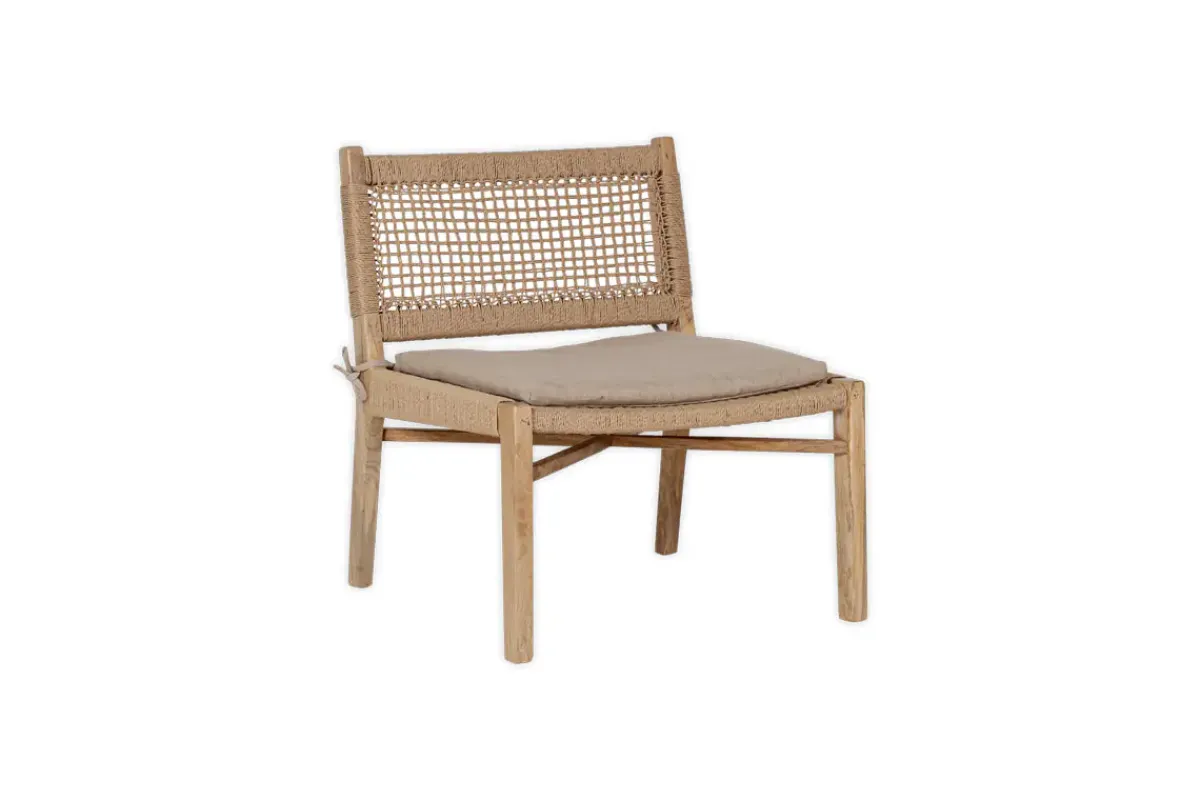 Bedroom|Living^Nkuku Aamani Mango Wood & Cord Occasional Chair - Natural