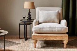 Living|Armchairs^Nkuku Abe Deconstructed Linen Armchair - Stone