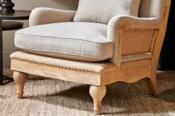 Living|Armchairs^Nkuku Abe Deconstructed Linen Armchair - Stone
