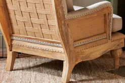 Living|Armchairs^Nkuku Abe Deconstructed Linen Armchair - Stone