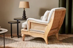 Living|Armchairs^Nkuku Abe Deconstructed Linen Armchair - Stone