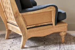 Living|Armchairs^Nkuku Abe Deconstructed Linen Armchair - Charcoal