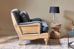 Living|Armchairs^Nkuku Abe Deconstructed Linen Armchair - Charcoal