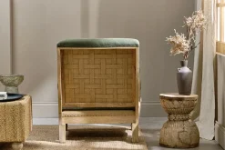 Living|Armchairs^Nkuku Abe Deconstructed Linen Armchair - Olive