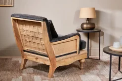 Living|Armchairs^Nkuku Abe Deconstructed Velvet Armchair - Moss Moss Green