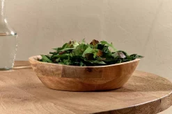 Bowls & Trays|Serving Bowls^Nkuku Adar Mango Wood Bowl