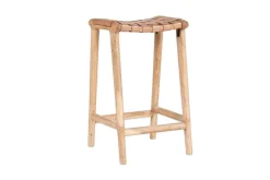 Kitchen & Dining|Bar Stools & Bar Chairs^Nkuku Adembi Woven Leather Counter Stool