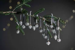 Baubles & Tree Decorations|Shades Of Nature^Nkuku Adisa Bauble Jar - (Set of 16) Antique Silver