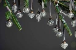 Baubles & Tree Decorations|Shades Of Nature^Nkuku Adisa Bauble Jar - (Set of 16) Antique Silver
