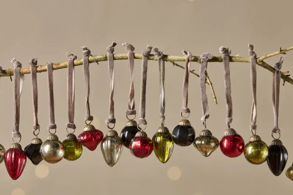 Baubles & Tree Decorations|Bright Christmas^Nkuku Adisa Bauble Jar - (Set of 16) Mixed Colours