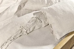 Bedroom Textiles|Bedroom^Nkuku Adya Linen Duvet Cover - Natural