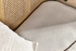 Bedroom Textiles|Bedroom^Nkuku Adya Linen Fitted Sheet - Natural