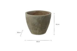 Garden Planters|Garden Décor^Nkuku Affiti Clay Planter - Large