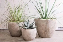 Garden Planters^Nkuku Affiti Clay Planter - Medium