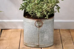 Garden Planters|Garden Décor^Nkuku Akasa Trough Planter - Zinc