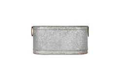 Garden Planters|Garden Décor^Nkuku Akasa Trough Planter - Zinc