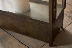 Fireside|Lanterns^Nkuku Akoko Wide Lantern - Brown Patina