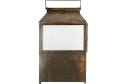Fireside|Lanterns^Nkuku Akoko Wide Lantern - Brown Patina