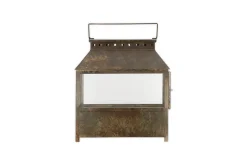 Fireside|Lanterns^Nkuku Akoko Wide Lantern - Brown Patina