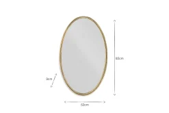 Round Mirrors|Wall Mirrors^Nkuku Almora Oval Mirror