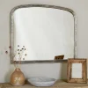 Fireside|Wall Mirrors^Nkuku Almora Wall Mirror - Antique Nickle