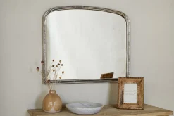 Fireside|Wall Mirrors^Nkuku Almora Wall Mirror - Antique Nickle