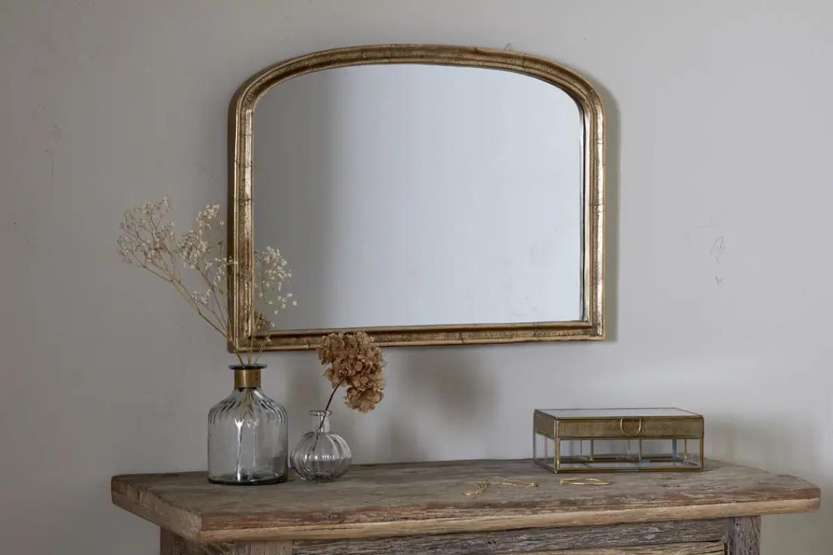 Fireside|Wall Mirrors^Nkuku Almora Wall Mirror - Antique Brass - Extra Small