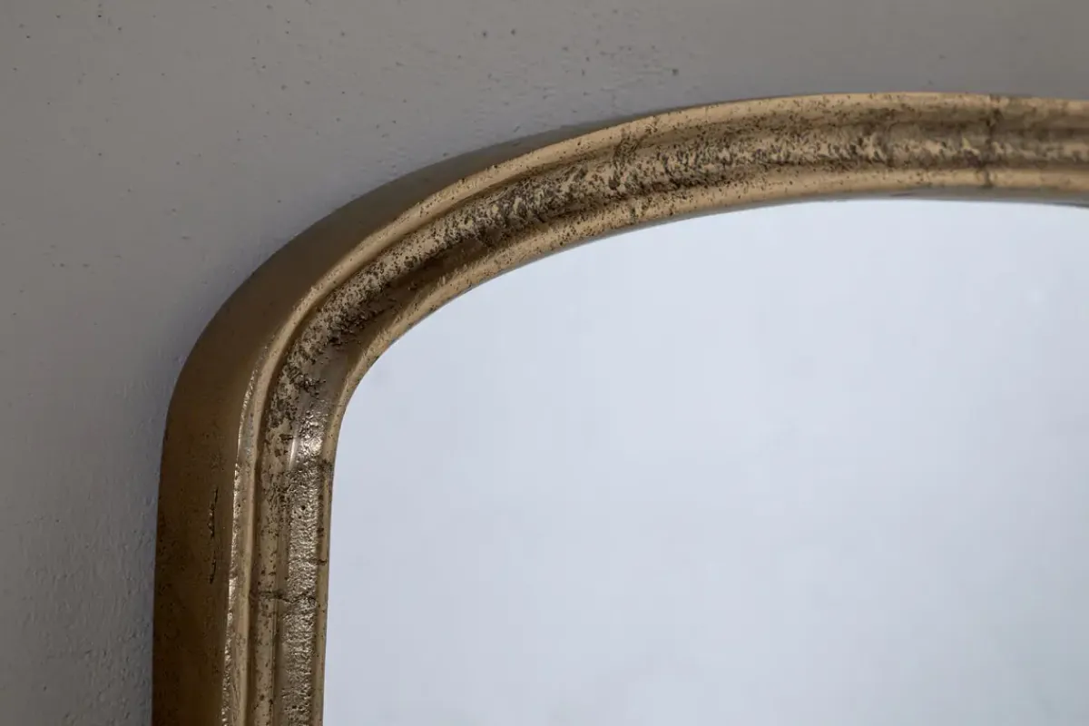 Fireside|Wall Mirrors^Nkuku Almora Wall Mirror - Antique Brass - Extra Small