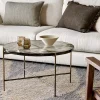 Living|Coffee Tables^Nkuku Aluva Glass Coffee Table - Clear & Antique Brass