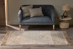 Rugs|Bedroom^Nkuku Anaisha Cotton & Jute Rug - Natural & Grey
