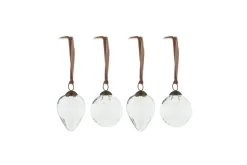 Baubles & Tree Decorations|Shades Of Nature^Nkuku Anara Etched Bauble - (Set of 4)