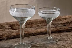 Entertaining Glasses|Wine & Champagne Glasses^Nkuku Anara Etched Champagne Glass - Clear (Set of 4)