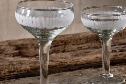 Entertaining Glasses|Wine & Champagne Glasses^Nkuku Anara Etched Champagne Glass - Clear (Set of 4)