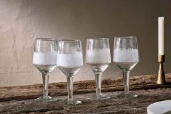 Entertaining Glasses|Wine & Champagne Glasses^Nkuku Anara Etched Wine Glass - Clear - (Set of 4) - Large