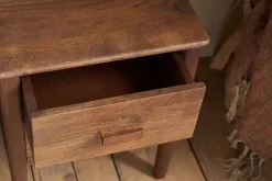 Bedroom|Beside Tables^Nkuku Anbu Acacia Bedside Table - Washed Walnut
