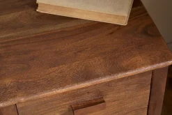 Bedroom|Beside Tables^Nkuku Anbu Acacia Bedside Table - Washed Walnut