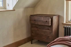 Bedroom^Nkuku Anbu Acacia Chest of Drawers - Washed Walnut