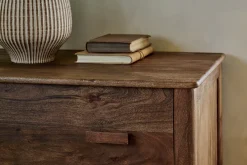 Bedroom^Nkuku Anbu Acacia Chest of Drawers - Washed Walnut