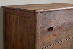 Bedroom^Nkuku Anbu Acacia Chest of Drawers - Washed Walnut