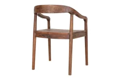 Kitchen & Dining|Dining Chairs & Benches^Nkuku Anbu Acacia Dining Chair - Washed Walnut