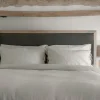 Bedroom^Nkuku Anesha Upholstered Linen Headboard - Olive Green