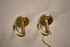 Bathroom Accessories|Hooks & Rails^Nkuku Aniko Iron Ceiling Hook - Brass (Set of 2)