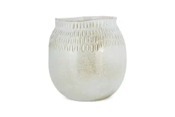 Decorative Home Accessories|Vases^Nkuku Anjuna Reactive Glaze Ceramic Vase - Off White
