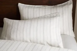 Bedroom Textiles|Bedroom^Nkuku Anta Hemp & Cotton Housewife Pillowcases -  Sage Green