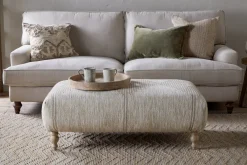 Footstools & Poufs^Nkuku Aranya Upholstered Ottoman - Natural