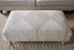 Footstools & Poufs^Nkuku Aranya Upholstered Ottoman - Natural